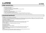 Предварительный просмотр 7 страницы Lumme 5056142102886 User Manual