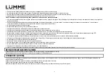 Предварительный просмотр 9 страницы Lumme 5056142102886 User Manual