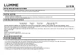 Предварительный просмотр 13 страницы Lumme 5056142102886 User Manual