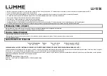 Предварительный просмотр 16 страницы Lumme 5056142102886 User Manual