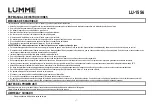 Предварительный просмотр 17 страницы Lumme 5056142102886 User Manual