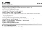 Предварительный просмотр 20 страницы Lumme 5056142102886 User Manual