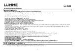 Предварительный просмотр 23 страницы Lumme 5056142102886 User Manual