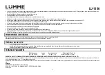 Предварительный просмотр 25 страницы Lumme 5056142102886 User Manual