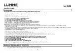 Предварительный просмотр 26 страницы Lumme 5056142102886 User Manual