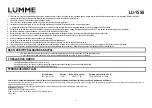 Предварительный просмотр 31 страницы Lumme 5056142102886 User Manual