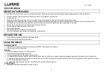 Preview for 3 page of Lumme 5060404136939 User Manual