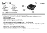 Предварительный просмотр 2 страницы Lumme 5060404139756 User Manual