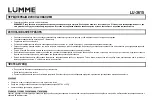 Предварительный просмотр 3 страницы Lumme 5060404139756 User Manual