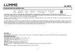 Предварительный просмотр 4 страницы Lumme 5060404139756 User Manual