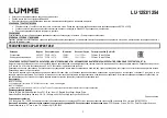 Preview for 5 page of Lumme LU-1253 User Manual