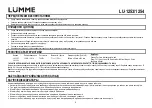 Preview for 8 page of Lumme LU-1253 User Manual