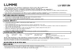 Preview for 9 page of Lumme LU-1253 User Manual