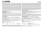 Предварительный просмотр 4 страницы Lumme LU-143 User Manual