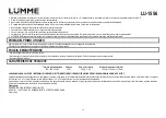 Предварительный просмотр 16 страницы Lumme LU-1556 User Manual