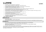 Предварительный просмотр 5 страницы Lumme LU-1631 User Manual