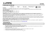 Предварительный просмотр 4 страницы Lumme LU-1633 User Manual