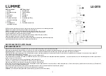 Preview for 2 page of Lumme LU-2015 User Manual