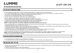 Preview for 12 page of Lumme LU-217 User Manual