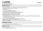 Preview for 22 page of Lumme LU-220 User Manual