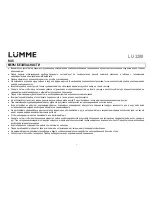 Предварительный просмотр 3 страницы Lumme LU-3208 User Manual