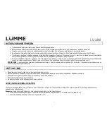 Предварительный просмотр 5 страницы Lumme LU-3208 User Manual