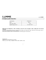 Предварительный просмотр 21 страницы Lumme LU-3208 User Manual