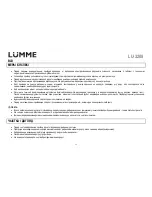 Предварительный просмотр 22 страницы Lumme LU-3208 User Manual