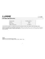 Предварительный просмотр 23 страницы Lumme LU-3208 User Manual