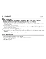 Предварительный просмотр 26 страницы Lumme LU-3208 User Manual