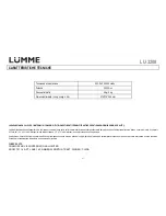 Предварительный просмотр 27 страницы Lumme LU-3208 User Manual