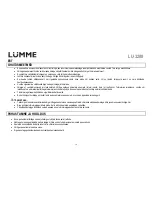 Предварительный просмотр 34 страницы Lumme LU-3208 User Manual