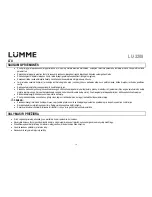 Предварительный просмотр 36 страницы Lumme LU-3208 User Manual