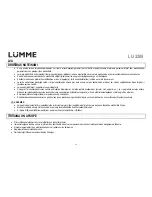 Предварительный просмотр 38 страницы Lumme LU-3208 User Manual