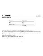 Предварительный просмотр 39 страницы Lumme LU-3208 User Manual