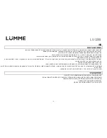 Предварительный просмотр 42 страницы Lumme LU-3208 User Manual