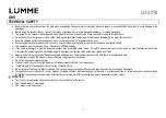 Preview for 8 page of Lumme LU-3210 User Manual