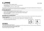 Preview for 16 page of Lumme LU-3210 User Manual