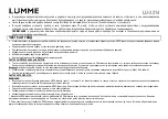 Preview for 4 page of Lumme LU-3214 User Manual