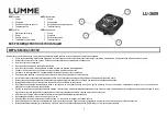 Предварительный просмотр 2 страницы Lumme LU-3609 User Manual