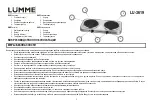 Предварительный просмотр 2 страницы Lumme LU-3619 User Manual