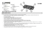 Preview for 2 page of Lumme LU-3622 User Manual