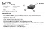 Preview for 2 page of Lumme LU-3626 User Manual