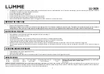 Предварительный просмотр 5 страницы Lumme LU-3626 User Manual