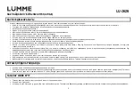 Предварительный просмотр 6 страницы Lumme LU-3626 User Manual