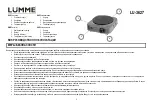 Preview for 2 page of Lumme LU-3627 User Manual