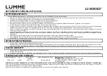 Preview for 6 page of Lumme LU-3637 User Manual