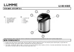 Preview for 2 page of Lumme LU-3834 User Manual