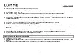 Preview for 3 page of Lumme LU-3834 User Manual