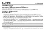 Preview for 7 page of Lumme LU-3834 User Manual